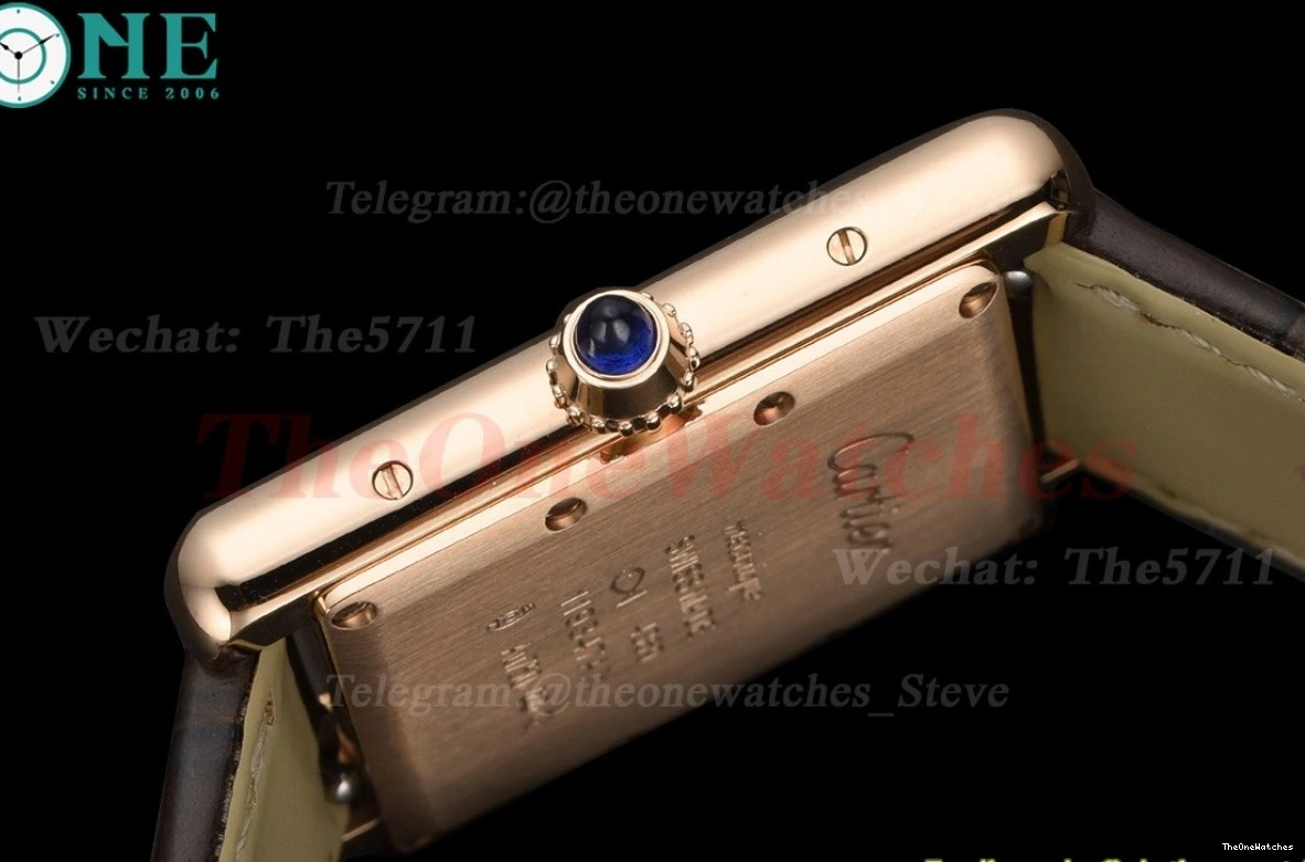 Tank White Brown Quartz Dial RG LE 25.5mm F1F Louis 0418